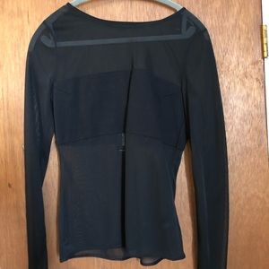 Express Sheer Black Shirt (M) NEVER WORN w tag